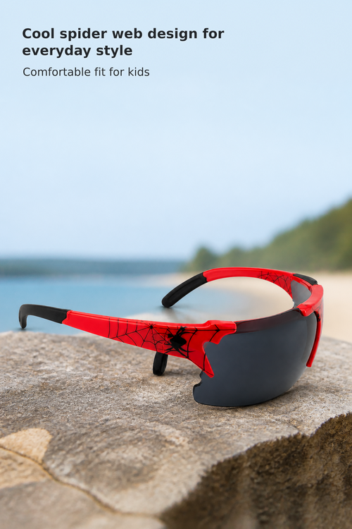 Kids’ Spiderweb Pattern Sunglasses