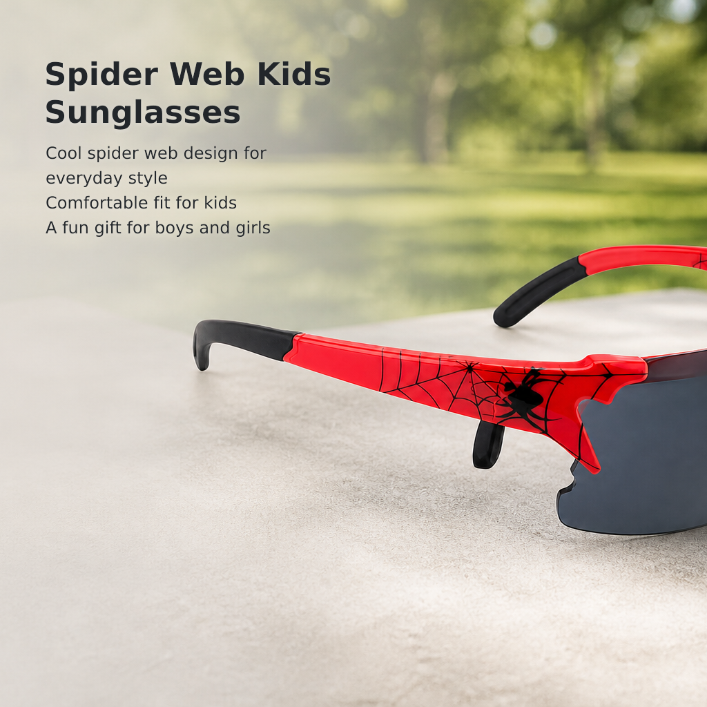 Kids’ Spiderweb Pattern Sunglasses
