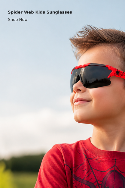 Kids’ Spiderweb Pattern Sunglasses
